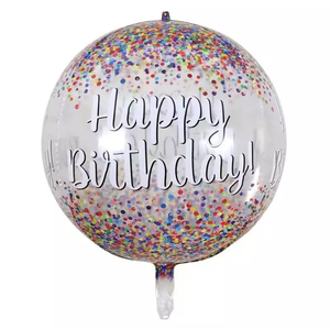 ลูกโป่งฟอยล์ทรงกลม22นิ้ว,ลูกโป่งสำหรับงานวันเกิดอุปกรณ์ตกแต่งงานเลี้ยงวันเกิดรูปทรงกลมปี4D - Product Image 2