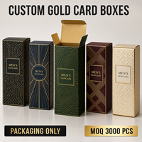 Caja de Embalaje Cosmética para el Cuidado de la Piel Masculina Personalizada de Fábrica Lionwrapack, Cartón Dorado con Logotipo en Relieve, Caja Plegable