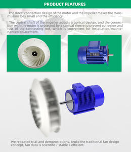 צנטריפוגלי מפוח אנטיקורוזיבית Frp צנטריפוגלי מאוורר פליטת אוהד אוורור פיצוץ הוכחת אנטיקורוזיבית Frp מאוורר צנטריפוגלי - Product Image 5