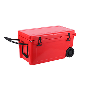Glacière à roulettes en plastique rotomoulé 55QT personnalisée – Réutilisable, portable, étanche et anti-fuite pour les voyages et les boissons - Product Image 6