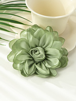 Patchs brodés 3D en fleurs non tissés de style coréen colorés, faits à la main avec des strass en résine, adaptés aux chapeaux