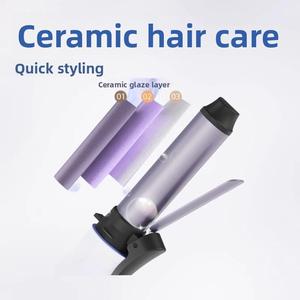 Baguette <span class=keywords><strong>de</strong></span> coiffure compacte 0,75 pouce, 2600 mAh, puissance maximale, 3 températures réglables avec couche anti-brûlure, chauffe rapide <span class=keywords><strong>pour</strong></span> coiffure personnelle - Product Image 3