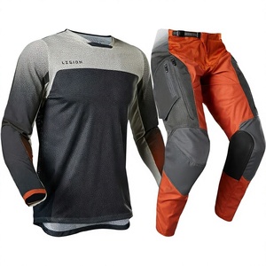 Ensemble de moto pour homme à manches longues, pantalon et chemise en cuir respirant, toutes saisons, ignifuge, imperméable, coupe-vent - Product Image 2