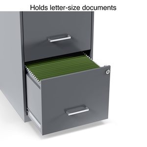 SENYU Vertical 2 Drawer Steel <b>Filing</b> <b>Cabinet</b> with Lockable Key <b>Lock</b> for Office Home Use Minimalist Design Commercial Furniture - Product Image 5
