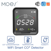 Détecteur de CO2 intelligent WiFi Tuya 3 en 1, détecteur de dioxyde de carbone, moniteur de qualité de l'air, testeur d'humidité et de température de l'air