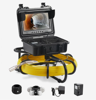 Caméra d'inspection des égouts avec écran couleur HD de 9 pouces, enregistrement vidéo 16 Go, tête de caméra de 23 mm, câble de 100 m, capteur CMOS, carte SD
