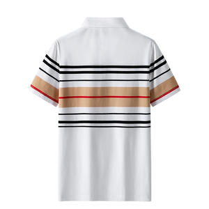Nueva camiseta Polo personalizada de alta calidad a rayas a la moda para hombre, camiseta Polo para hombre con solapa de negocios de Golf que absorbe el sudor - Product Image 2