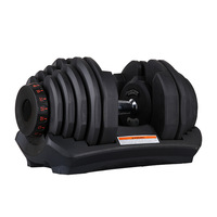Prix d'Usine Ensemble d'Haltères Réglables en Acier de 40 kg avec Caoutchouc et Kits de Barres et Poids Libres de 24 kg et 40 kg
