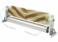 Brosse industrielle sur mesure sans moteur, brosse à rouleaux pour nettoyeur de convoyeur à bande, pour ciment, charbon, sable et carrières