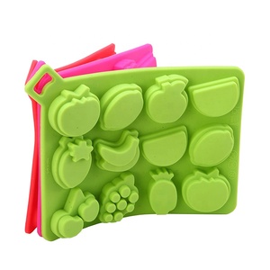 Moule à glaçons polyvalent en silicone écologique, formes de fruits variées, pour crème, bonbons, jus, thé, vin - Product Image 2