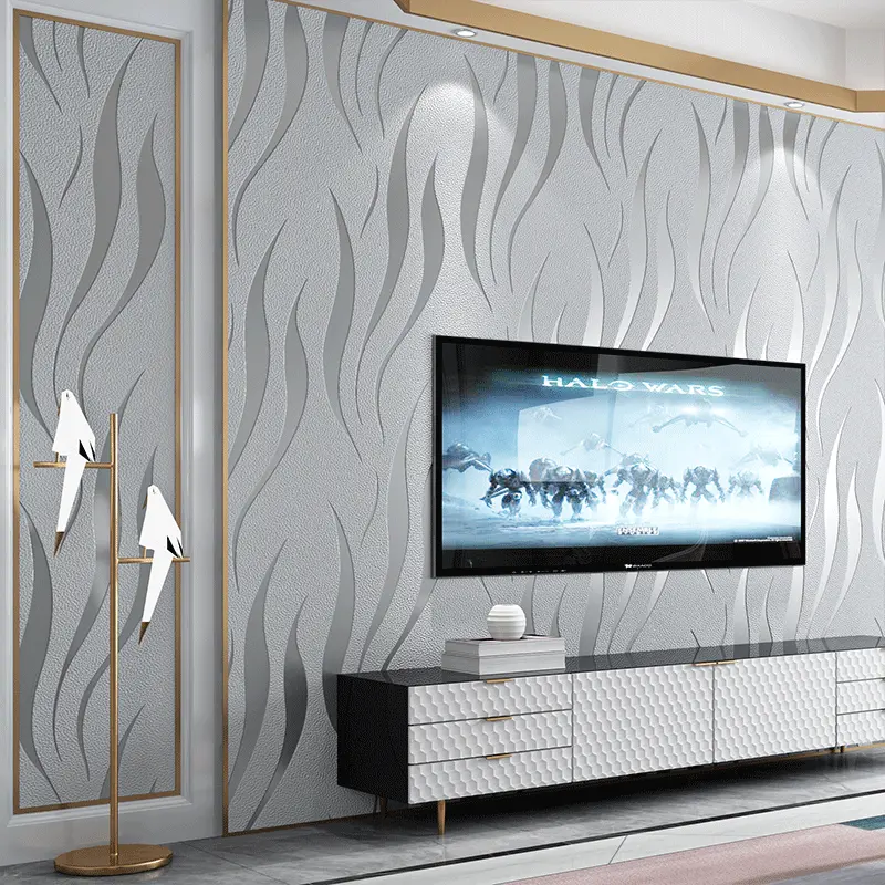 Papel de pared grueso 3D autoadhesivo TV Fondo decoración de pared papel tapiz dormitorio sala de estar pegatinas