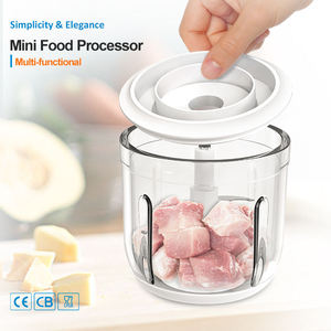600ml portátil Food <span class=keywords><strong>Processing</strong></span> Chopper recarregável aço inoxidável Blade Mixer elétrico com balança eletrônica - Product Image 4