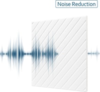 Panneau acoustique en PET à lattes diagonales blanches, panneau acoustique carré en feutre, panneau acoustique en fibre de polyester absorbant le son pour la décoration murale