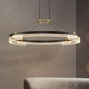 Modern Minimalist LED Pendant <b>Lights</b> for Living Room <b>Dining</b> Room Elegant Nordic Style Luxury Circular <b>Light</b> Fixtures Creative - Product Image 1