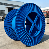 Bobine en acier ondulé pour machine à câbles, conception à nervures radiales, fonctionnement équilibré, faible vibration, taille personnalisée, directement de l'usine