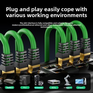 Câble réseau blindé de qualité industrielle, haute flexibilité, super catégorie 6, 10G, commutateur, caméra, Profinet, câble de liaison <span class=keywords><strong>Ethernet</strong></span> Cat6A - Product Image 4