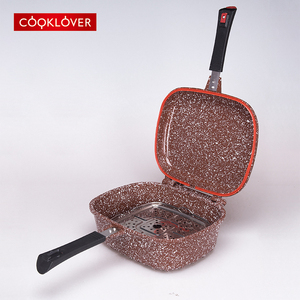 厨师爱好者30厘米双面不粘烤盘带玻璃盖热卖厨房烹饪工具 - Product Image 5