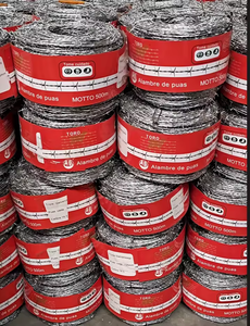 Alambre de púas galvanizado por inmersión en caliente, alambre de hierro para cercas de acero galvanizado, alambre de púas para campos agrícolas, calibre 12.5 - Product Image 6