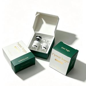 Empaque de Belleza Personalizado FX para Viales de 5 ml con Estructura Plegable de Cartón Blanco y Marca Personalizada - Product Image 1