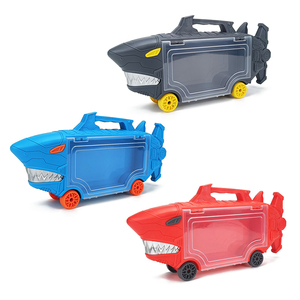 Nuevo Camión Transportador de Autos de Juguete, Modelo Shark Truck, de Metal Fundido a Presión, con Función de Empujar y Avanzar, Juego de Vehículos de Juguete para Niños - Product Image 4