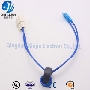 Сертифицированный UL кабельный жгут на заказ с ферритовым фильтром (EMI), 2-контактный проводной узел с синим разъемом для защиты от помех - Product Image 1
