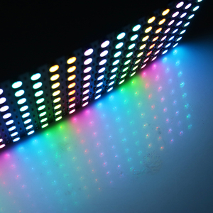 Pannello <span class=keywords><strong>LED</strong></span> WS2812B Indirizzabile Individualmente DC5V, Modulo Schermo Flessibile Digitale RGB WS2812, Matrice Luminosa 8x32 256 Pixel - Product Image 3