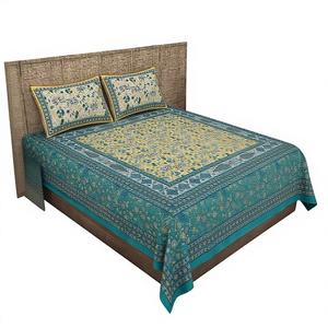 Sábanas Planas de Algodón Estampadas de Alta Calidad Personalizadas y de Gran Demanda para Bodas, 2 Fundas de Almohada Incluidas, 300 Hilos, Ecológicas, Venta al Por Mayor - Product Image 1