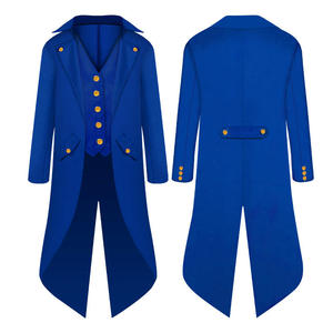 Costume de queue-de-pie steampunk Renaissance pour enfants, coton/polyester, <span class=keywords><strong>film</strong></span> télévisé, médiéval, pirate, vampire, veste victorienne - Product Image 2