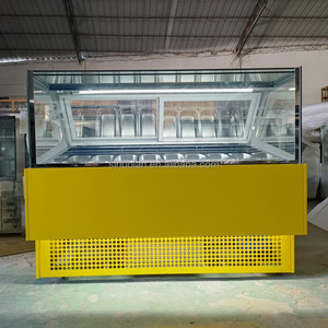 Congélateur de table à température unique pour gelato, <span class=keywords><strong>vitrine</strong></span> de congélation par lots de 16 bacs pour crème glacée et gelato - Product Image 5
