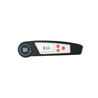 Thermomètre alimentaire numérique professionnel avec sonde pliable en SUS304 pour grillades, rôtissage, friture, restauration et transformation alimentaire