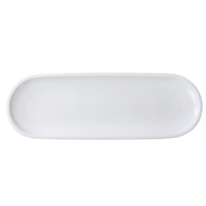 Juego de Platos de Cerámica Ovalados Blancos Brillantes, Plato Largo para Servir <span class=keywords><strong>Sushi</strong></span>, Aperitivos y Postres en Casa o en Restaurantes - Product Image 6