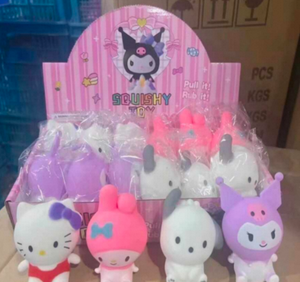 Set di giocattoli morbidi Kuromi 3+ giocattoli in plastica da schiacciare per bambini, regalo unisex originale - Product Image 3