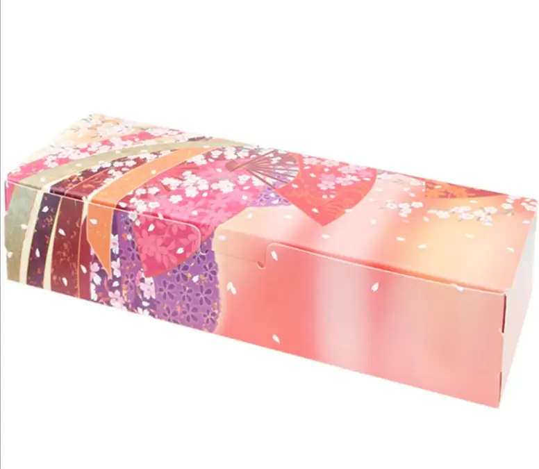 Groothandel Aanbod Stijve Rechthoekige Voedselverpakking Papieren Cake Zoete Dessert Kartonnen Papieren Doos
