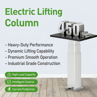 Actionneur linéaire électrique 24V 12V, capacité de charge 2000N, colonne de levage électrique à 3 étages pour supports d'enceintes réglables en hauteur