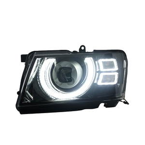 Conjunto de Faros Delanteros Modificados para Patrol Y61 05-22, Luz Diurna LED, Señal de Giro, Lente Láser, 12V, Faros LED de 12V para 05- - Product Image 1