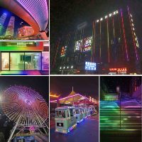 Bande lumineuse LED programmable adressable WS2814F 24V RGB de l'usine de Shenzhen, longueur personnalisée pour la décoration intérieure