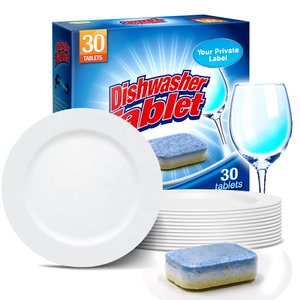 Tutto in uno 3 strati effervescenti pastiglie per lavastoviglie con acqua-solubile pellicola avvolgente detersivo per piatti - Product Image 5