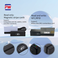 Lector de Tarjetas sin Contacto con Banda Magnética MSR y NFC, Puerto Serie, GPS Tracker ABS FUWEI, RS232/RS485 TTL, Datos Encriptados, 13.56MHz, 0-3m