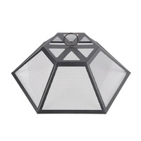 Table de foyer extérieur hexagonale en acier inoxydable, sans fumée, pour jardin, au gaz ou au bois, vente en gros