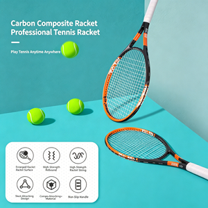 Raquette de tennis pour femme en carbone composite durable, vente en gros d'usine, avec surgrip confortable pour débutantes, entraînement, look sport féminin - Product Image 4
