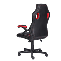 Chaise de bureau ergonomique moderne de style course automobile en cuir PU pivotante, chaise de jeu sur ordinateur, chaise de bureau pour enfants