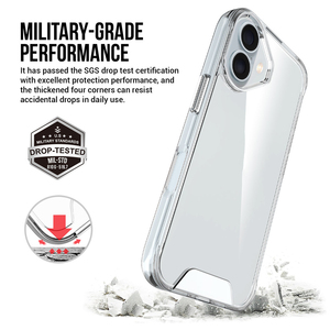 <span class=keywords><strong>Cover</strong></span> Trasparente Antiurto in TPU Morbido e PC Rigido per iPhone 16 15 14 Plus 13 12 Mini 11 17 18 Pro Max XS <span class=keywords><strong>XR</strong></span> Plus - Product Image 4