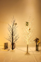 Guirlande lumineuse LED en forme de branche de bouleau de Noël, blanc chaud, IP44, pour extérieur, jardin, décoration de fête, salon, maison
