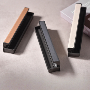 Poliform Same Style Italian Leather Invisible Wardrobe <strong>Door</strong> Handle Grooved Concealed Drawer Pull for Wardrobes Cabinets Drawers - Product Image 2