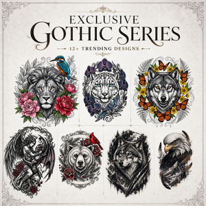 Autocollants de <span class=keywords><strong>tatouage</strong></span> personnalisés HF, panthère noire, papillon, <span class=keywords><strong>orchidée</strong></span>, fleur tropicale, décoration corporelle, <span class=keywords><strong>tatouage</strong></span> temporaire - Product Image 3