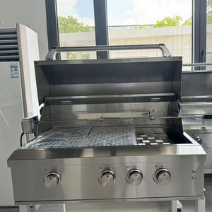 เตาย่างก๊าซอินฟาเรด3หัวเผา Sus304ทนทานเตาย่างก๊าซธรรมชาติสำหรับการตั้งแคมป์ในครอบครัวขนาดเล็ก - Product Image 2