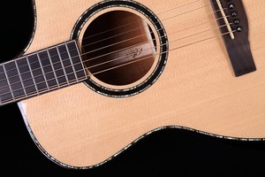 Venta de Fábrica Guitarra Acústica de Madera Maciza Brillante de 41 Pulgadas con Tapa de Abeto, Fondo y Lados de Caoba, Cutaway y Bonita Incrustación de Concha AK-520G - Product Image 5
