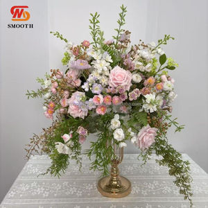 Boule de fleurs artificielles en soie lisse pour décoration de mariage - Toile de fond pour photographie en extérieur - Product Image 6