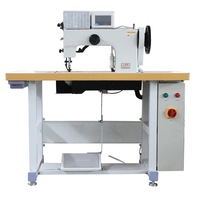 CP204-106 machine à coudre industrielle informatisée à double aiguille robuste pour le cuir avec couture en zig à fil épais