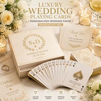 Jeu de cartes à jouer personnalisées, ensemble de poker, vente en gros, cadeau pour planificateur de mariage, luxe, cartes de poker personnalisées de qualité supérieure
